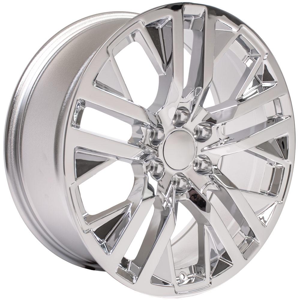 OE Wheels CV38 22x9 6x139.7 28et Chrome Wheel