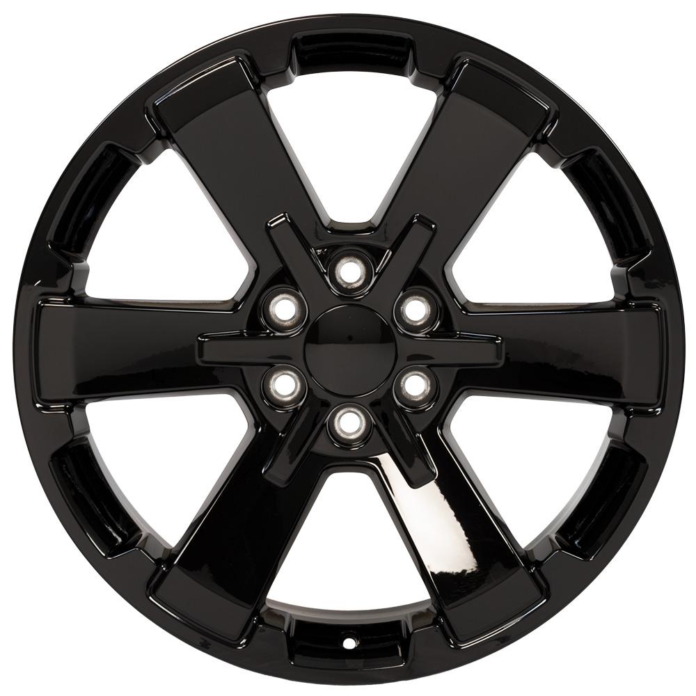OE Wheels CV41B 22x9 6x139.7 24et Gloss Black Wheel