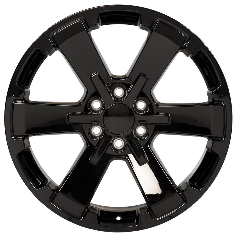 OE Wheels CV41B 22x9 6x139.7 24et Gloss Black Wheel
