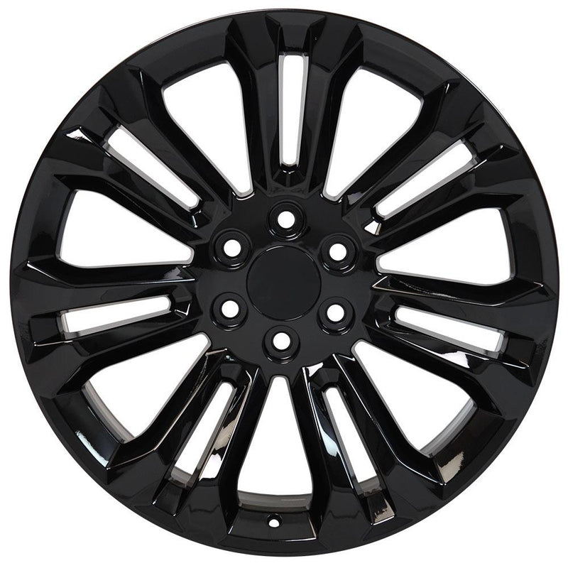 OE Wheels CV43B 22x9 6x139.7 24et Gloss Black Wheel