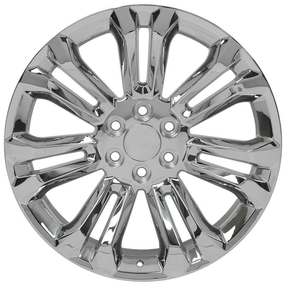 OE Wheels CV43B 22x9 6x139.7 24et Chrome Wheel