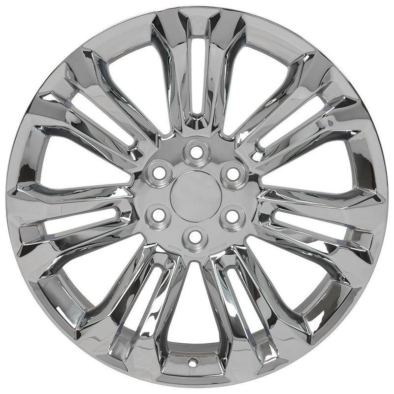 OE Wheels CV43B 22x9 6x139.7 24et Chrome Wheel