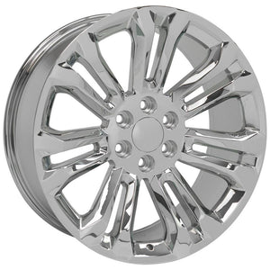 OE Wheels CV43B 22x9 6x139.7 24et Chrome Wheel