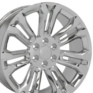 OE Wheels CV43B 22x9 6x139.7 24et Chrome Wheel