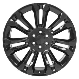 OE Wheels CV43B 24x10 6x139.7 24et Gloss Black Wheel