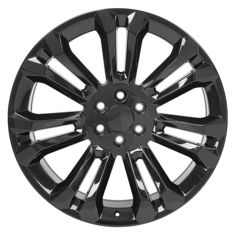 OE Wheels CV43B 24x10 6x139.7 24et Gloss Black Wheel