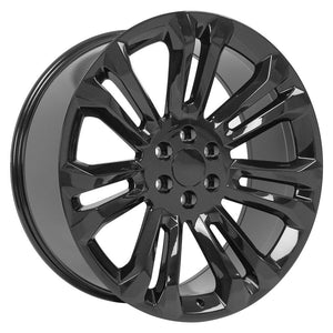 OE Wheels CV43B 24x10 6x139.7 24et Gloss Black Wheel