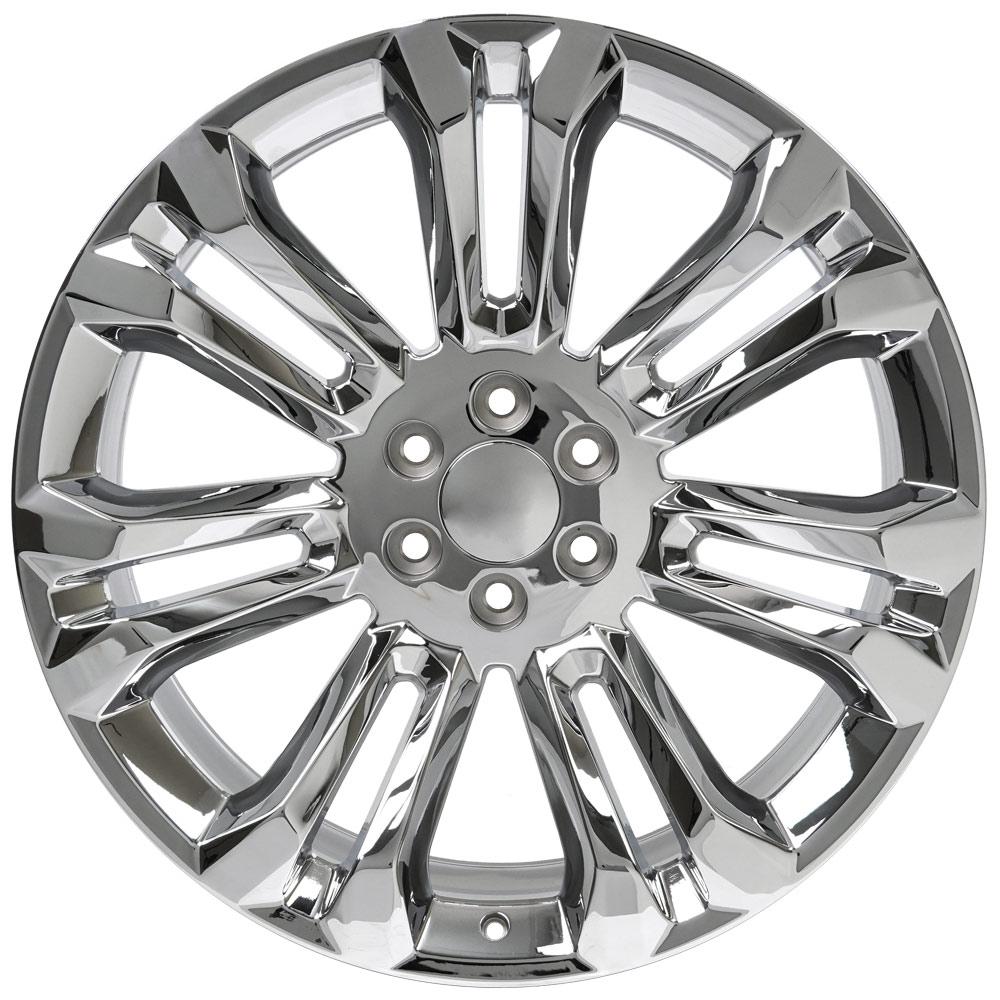 OE Wheels CV43B 24x10 6x139.7 24et Chrome Wheel