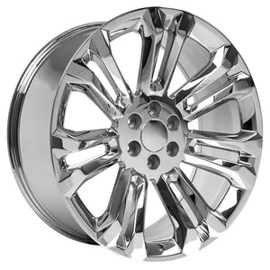 OE Wheels CV43B 24x10 6x139.7 24et Chrome Wheel