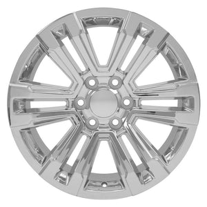 OE Wheels CV44 20x9 6x139.7 24et Chrome Wheel SS: 9509887