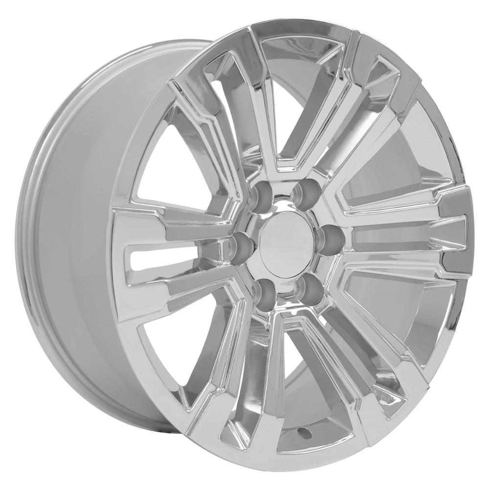 OE Wheels CV44 20x9 6x139.7 24et Chrome Wheel