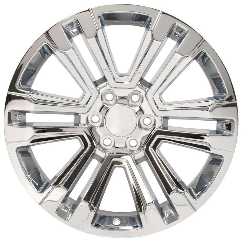 OE Wheels CV44 22x9 6x139.7 24et Chrome Wheel