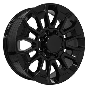 OE Wheels CV53B 22x8.5 8x180 44et Gloss Black Wheel