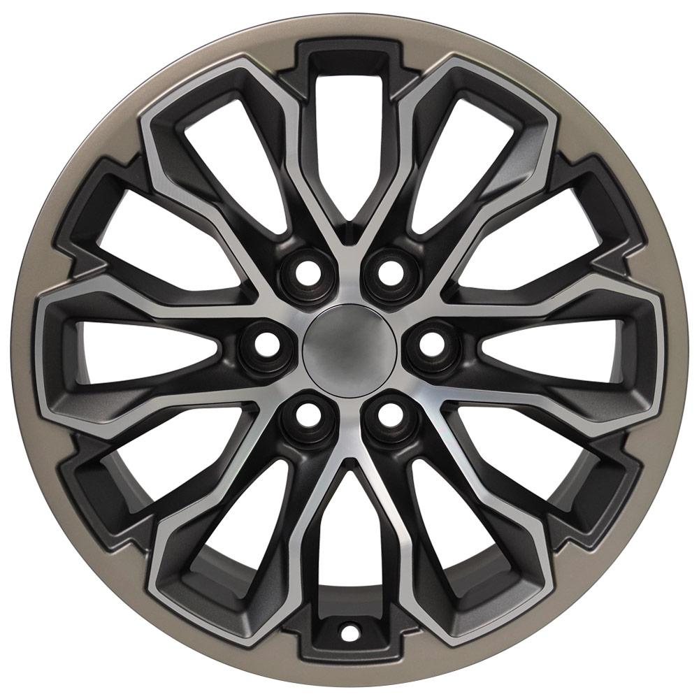 OE Wheels CV54 17x8 6x120 33et Satin Gunmetal Machined Face - Two Tone Wheel