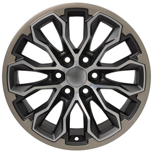 OE Wheels CV54 17x8 6x120 33et Satin Gunmetal Machined Face - Two Tone Wheel
