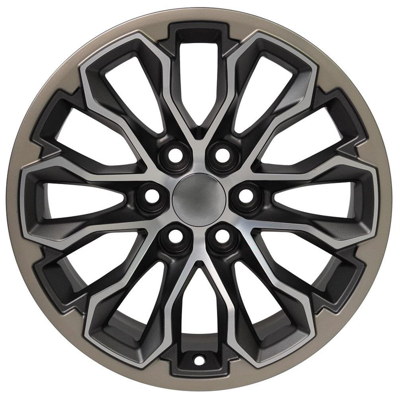 OE Wheels CV54 17x8 6x120 33et Satin Gunmetal Machined Face - Two Tone Wheel