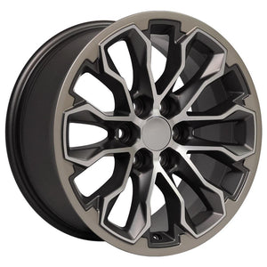 OE Wheels CV54 17x8 6x120 33et Satin Gunmetal Machined Face - Two Tone Wheel