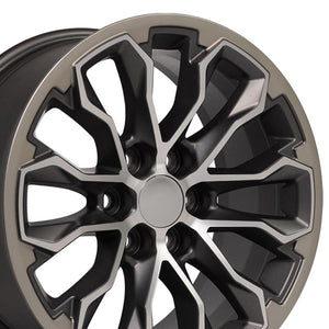 OE Wheels CV54 17x8 6x120 33et Satin Gunmetal Machined Face - Two Tone Wheel