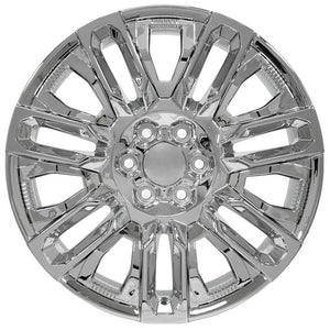 OE Wheels CV57 22x9 6x139.7 28et Chrome with Chrome Insert Wheel