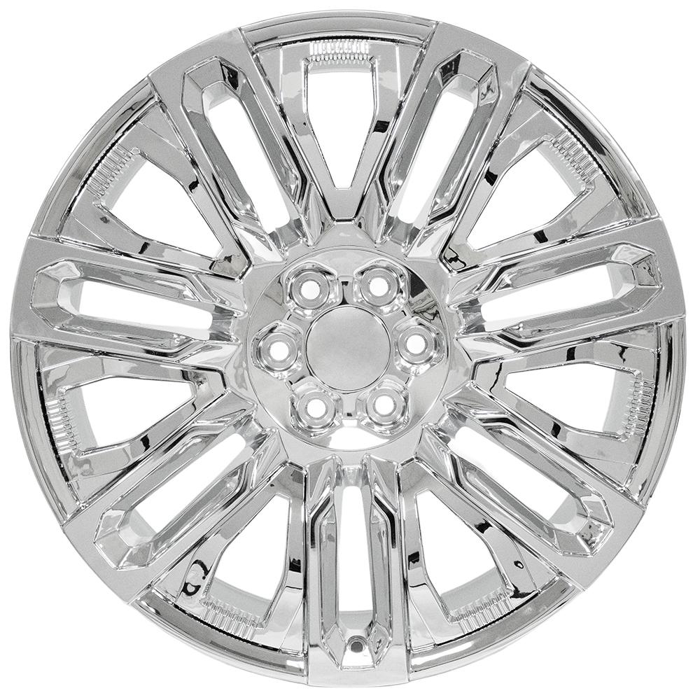 OE Wheels CV57 24x10 6x139.7 31et Chrome with Chrome Insert Wheel