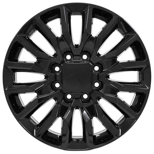 OE Wheels CV59B 22x8.5 8x180 44et Gloss Black Wheel