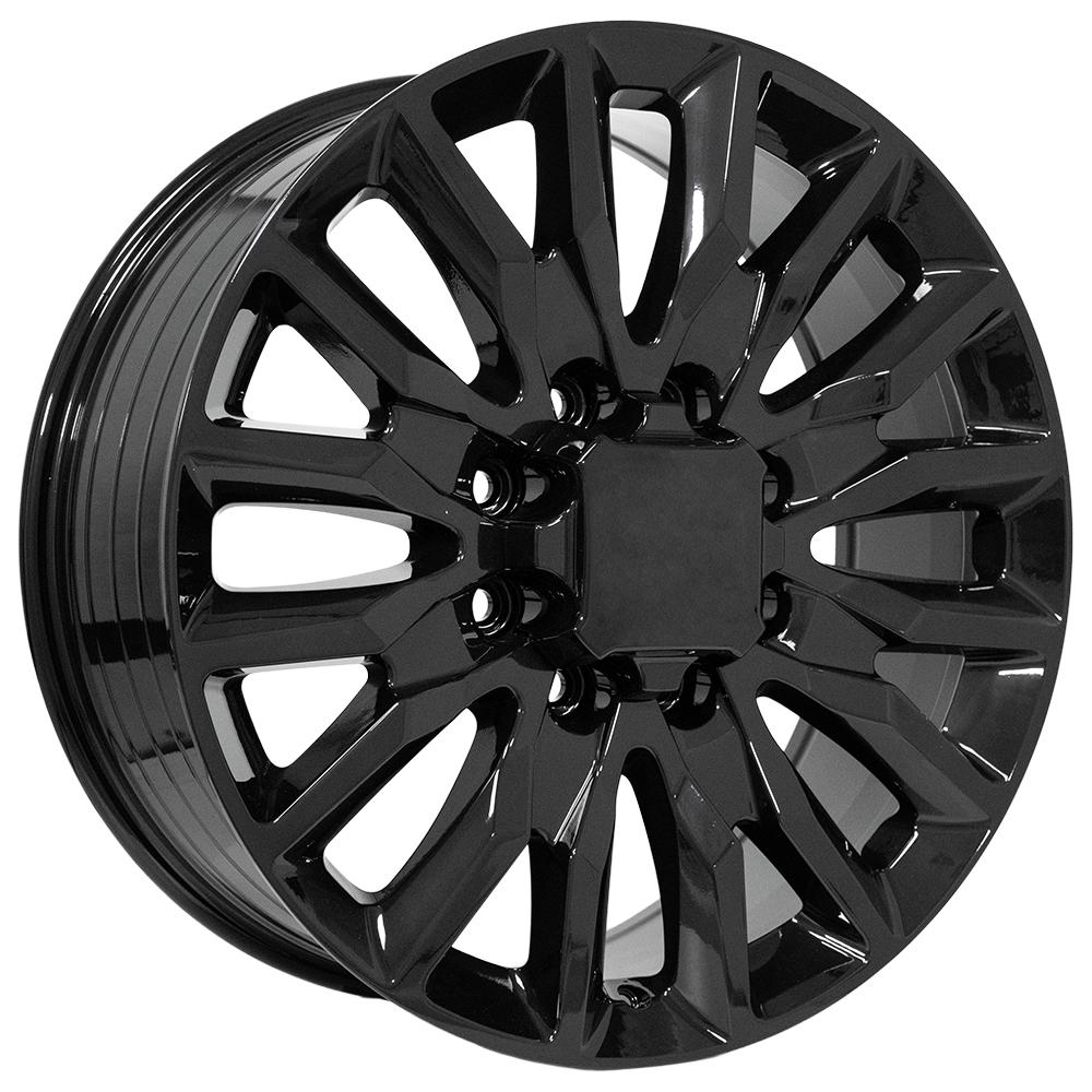 OE Wheels CV59B 22x8.5 8x180 44et Gloss Black Wheel