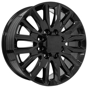 OE Wheels CV59B 22x8.5 8x180 44et Gloss Black Wheel