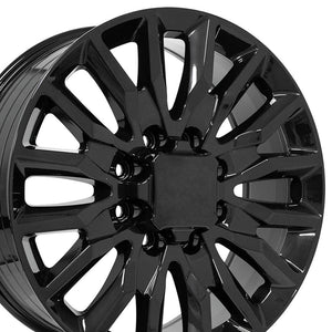 OE Wheels CV59B 22x8.5 8x180 44et Gloss Black Wheel