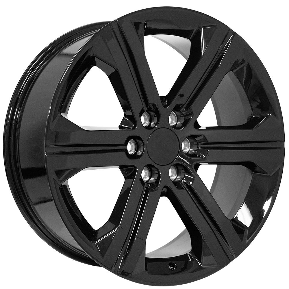 OE Wheels CV60 22x9 6x139.7 24et Gloss Black Wheel