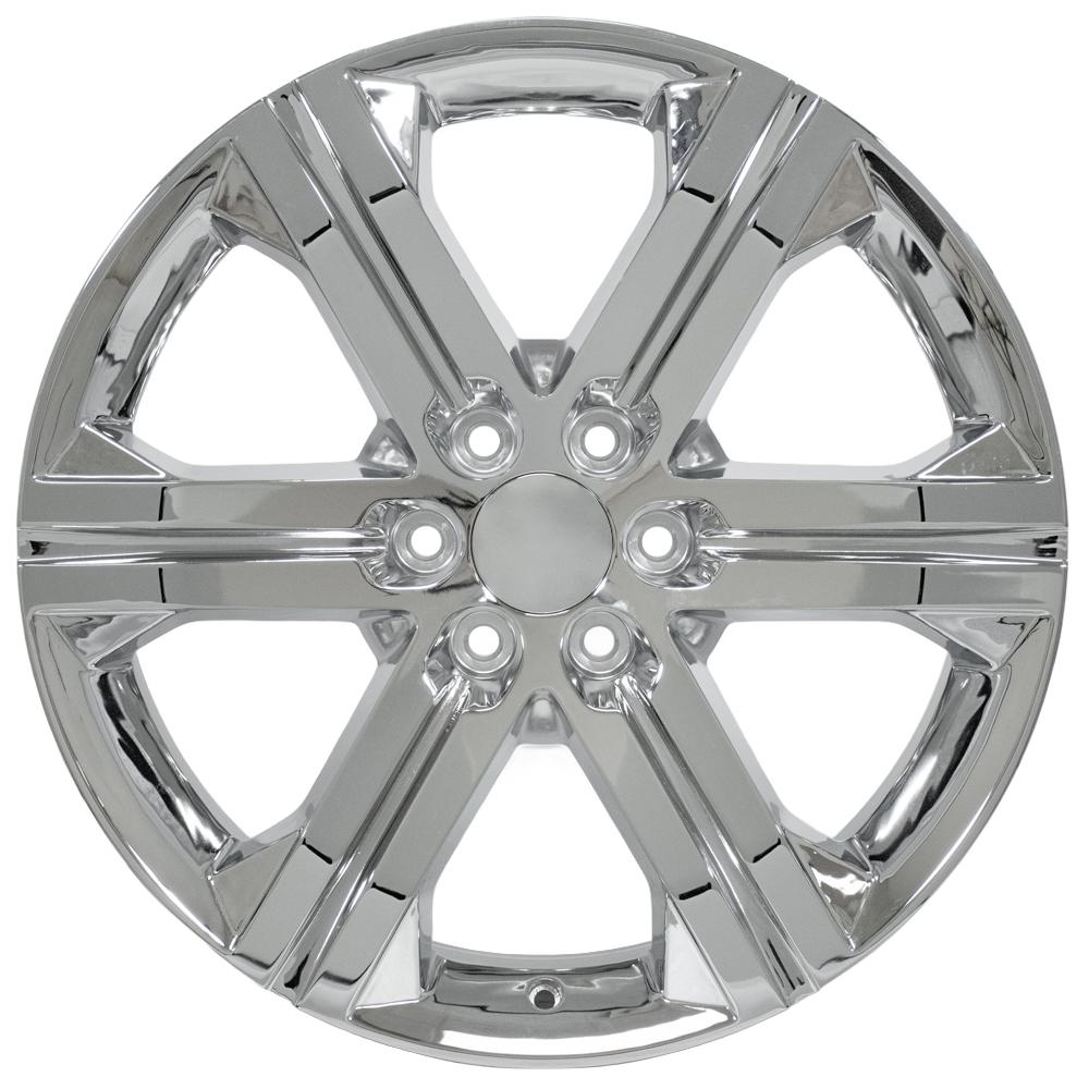 OE Wheels CV60 22x9 6x139.7 24et Chrome Wheel SS: 9513493