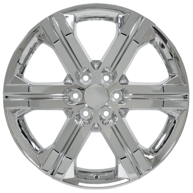 OE Wheels CV60 22x9 6x139.7 24et Chrome Wheel SS: 9513493