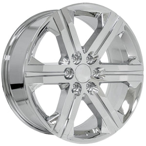 OE Wheels CV60 22x9 6x139.7 24et Chrome Wheel SS: 9513493