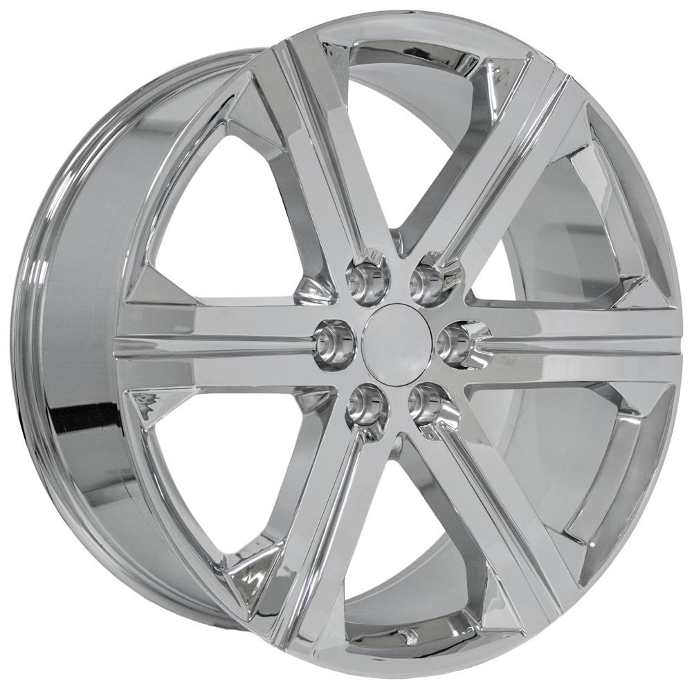 OE Wheels CV60 24x10 6x139.7 30et Chrome Wheel