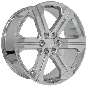 OE Wheels CV60 24x10 6x139.7 30et Chrome Wheel