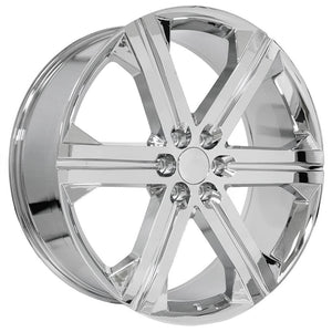 OE Wheels CV60 26x10 6x139.7 30et Chrome Wheel