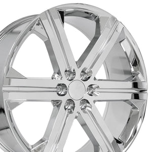 OE Wheels CV60 26x10 6x139.7 30et Chrome Wheel