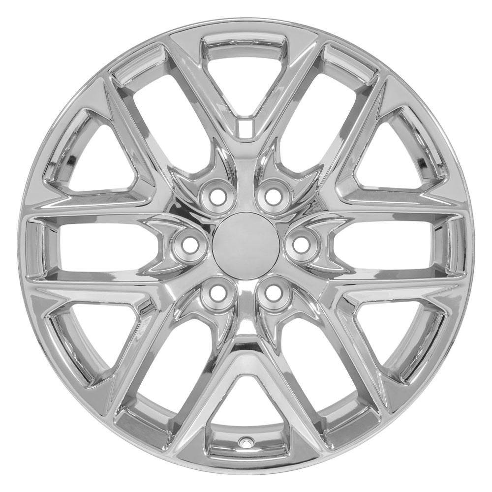 OE Wheels CV62 20x9 6x139.7 28et Chrome Wheel