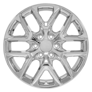 OE Wheels CV62 20x9 6x139.7 28et Chrome Wheel