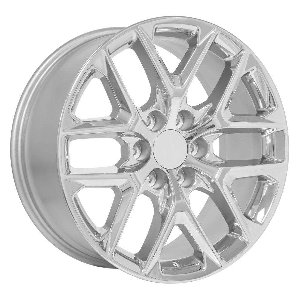 OE Wheels CV62 20x9 6x139.7 28et Chrome Wheel