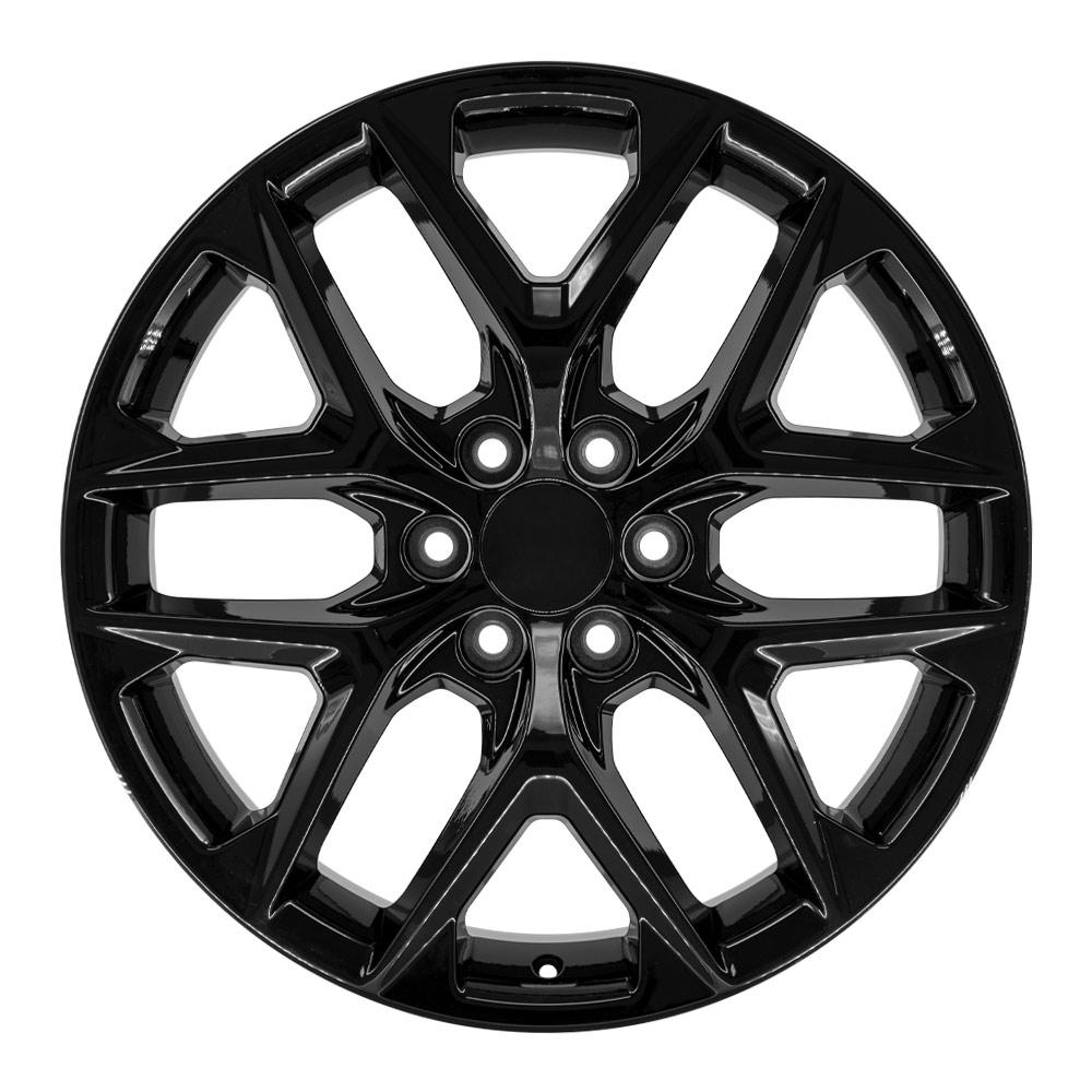 OE Wheels CV62 22x9 6x139.7 28et Gloss Black Wheel