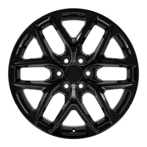 OE Wheels CV62 22x9 6x139.7 28et Gloss Black Wheel