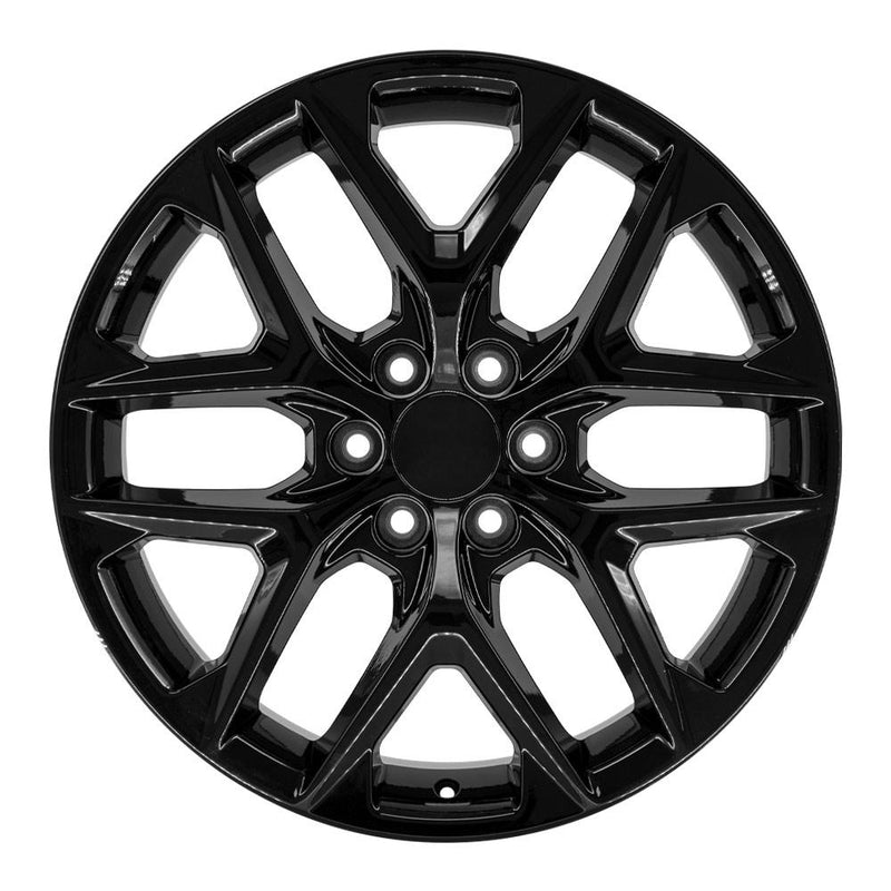 OE Wheels CV62 22x9 6x139.7 28et Gloss Black Wheel