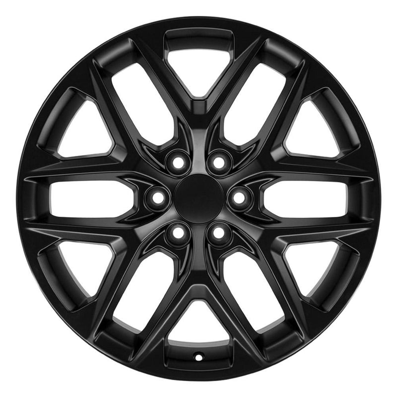 OE Wheels CV62 22x9 6x139.7 28et Satin Black Wheel