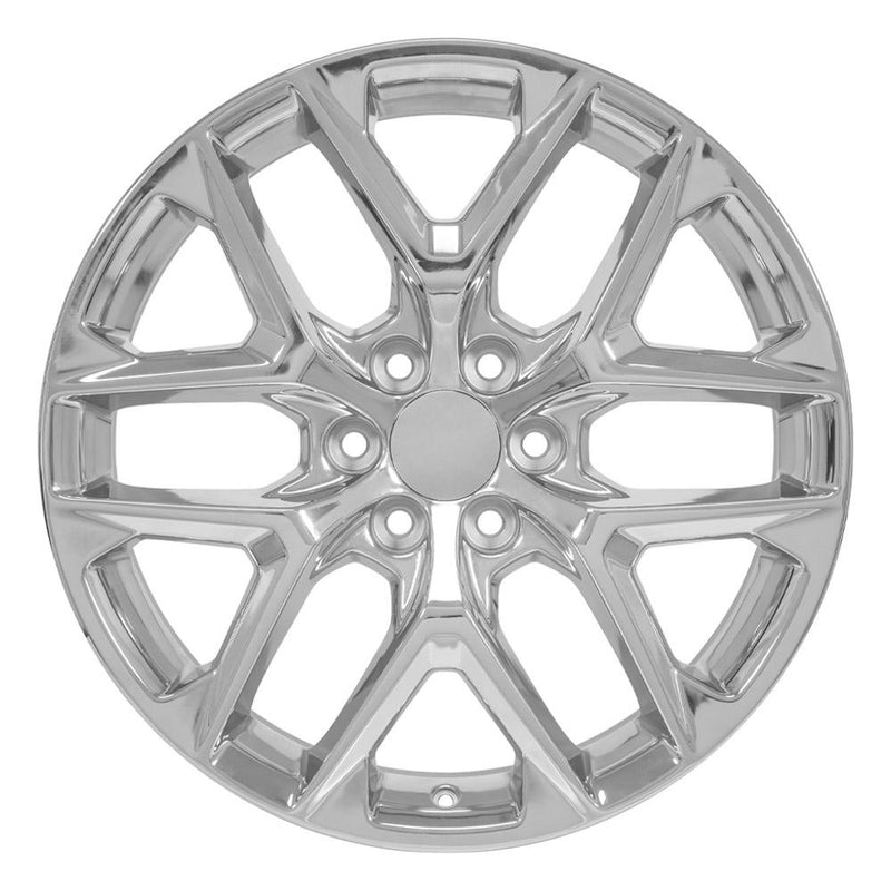 OE Wheels CV62 22x9 6x139.7 28et Chrome Wheel
