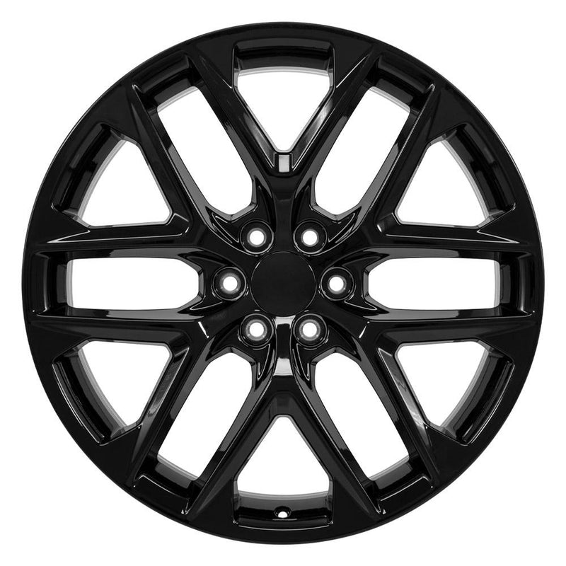 OE Wheels CV62 24x10 6x139.7 28et Gloss Black Wheel