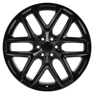 OE Wheels CV62 24x10 6x139.7 28et Satin Black Wheel