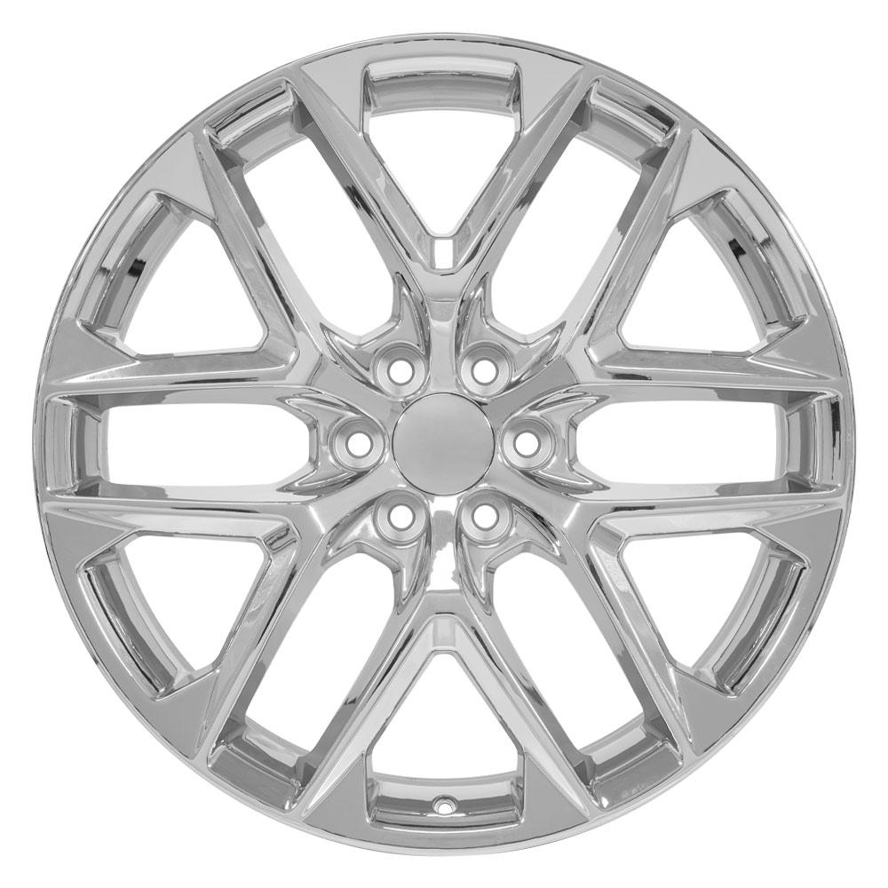 OE Wheels CV62 24x10 6x139.7 28et Chrome Wheel