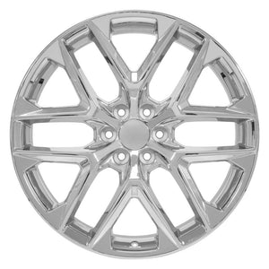 OE Wheels CV62 24x10 6x139.7 28et Chrome Wheel