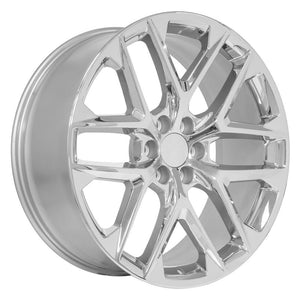 OE Wheels CV62 24x10 6x139.7 28et Chrome Wheel