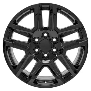 OE Wheels CV63 20x9 6x139.7 28et Gloss Black Wheel